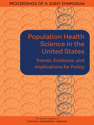 cover image of Population Health Science in the United States